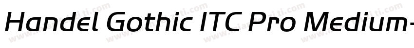 Handel Gothic ITC Pro Medium字体转换